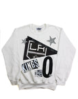 Upcycled LA Kings Pennant Patchwork Sweatshirt - CUSTOMIZABLE