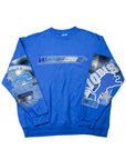 Upcycled Detroit Lions Patchwork Sweatshirt - CUSTOMIZABLE