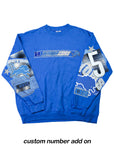 Upcycled Detroit Lions Patchwork Sweatshirt - CUSTOMIZABLE