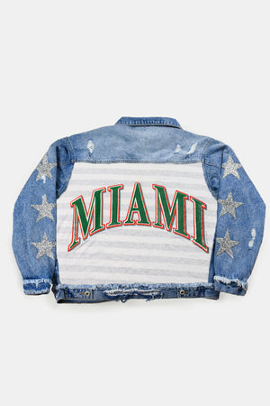 Upcycled Miami Star Patchwork Jacket