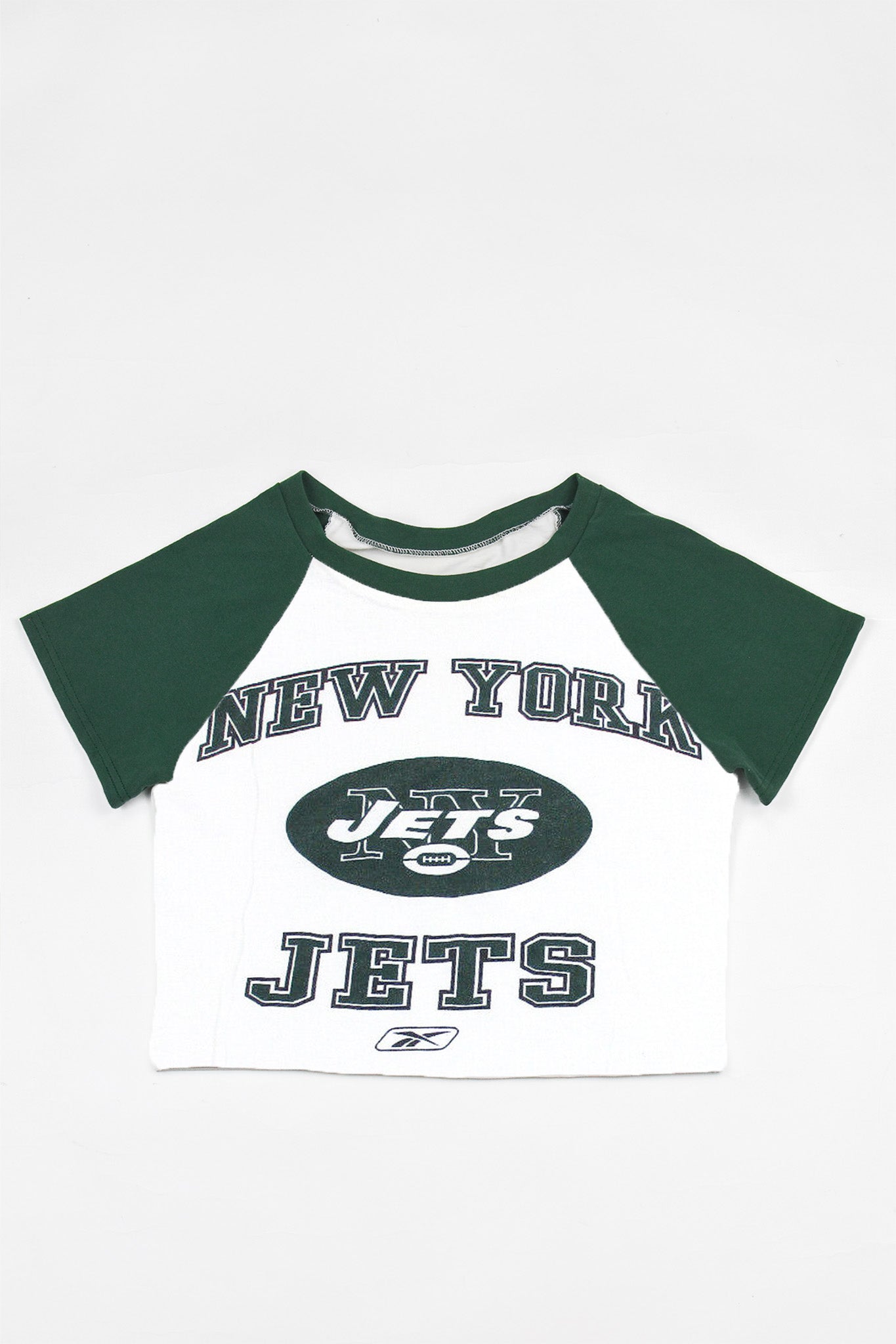 Upcycled Jets Baby Tee *MADE TO ORDER* - Tonguetied Apparel