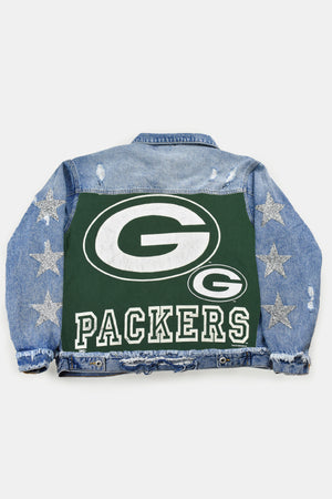 Upcycled Packers Star Patchwork Jacket