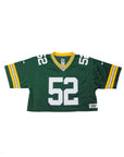 Upcycled Cropped Green Bay Packers Jersey