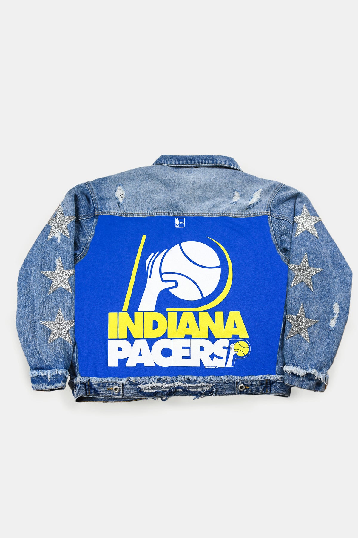 Upcycled Pacers Star Patchwork Jacket