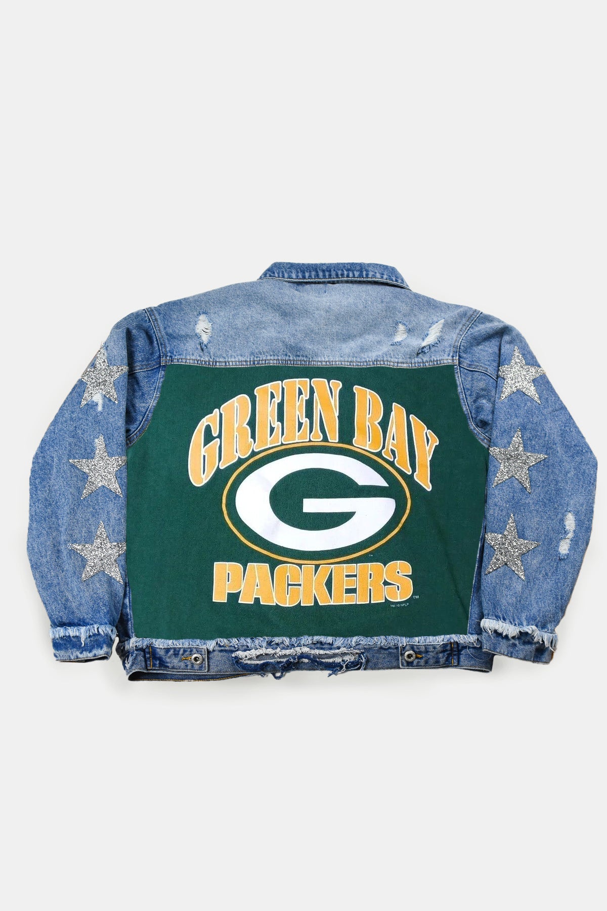 Upcycled Packers Star Patchwork Jacket