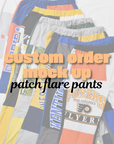 Custom Order Patch Flare Pants Mock Up