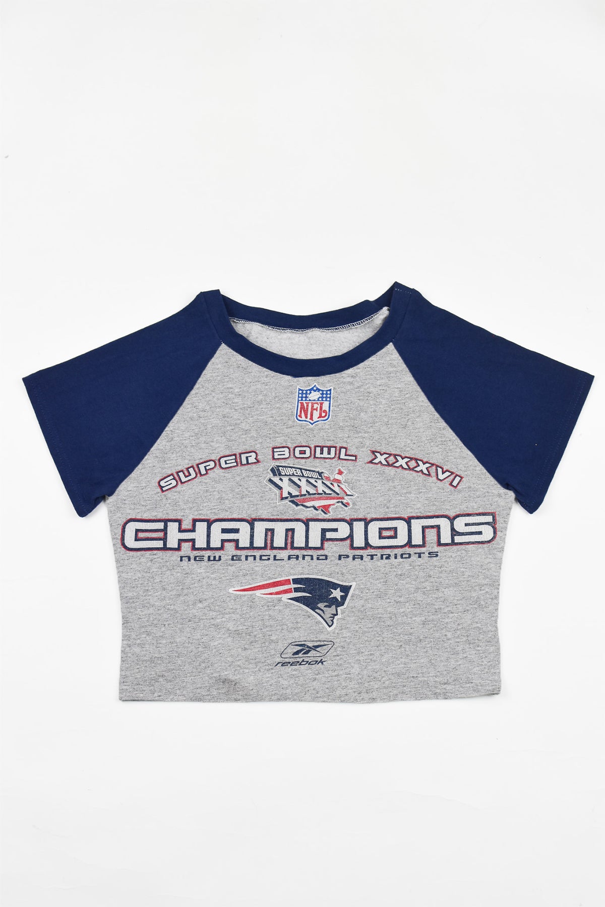 Upcycled Patriots Baby Tee *MADE TO ORDER*