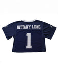 Upcycled Cropped Penn State Jersey