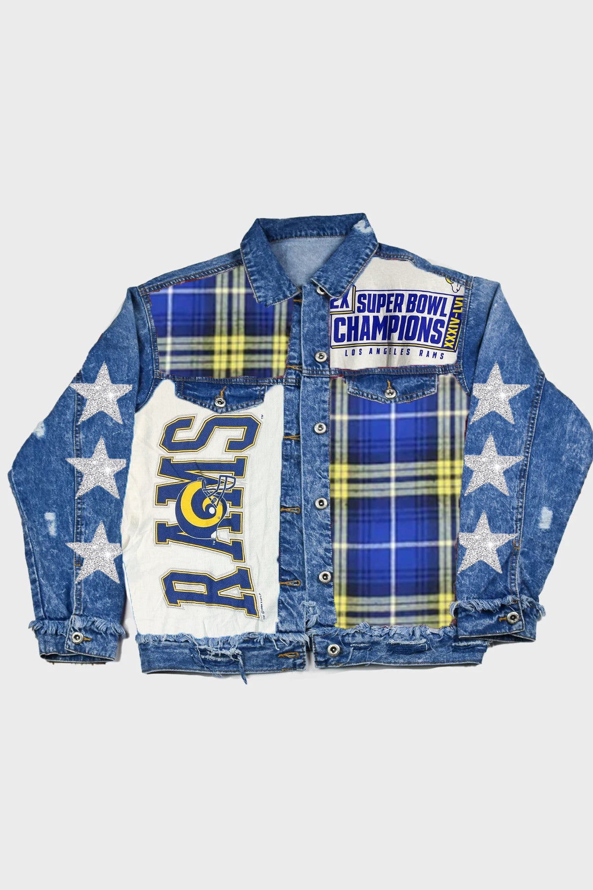 Upcycled Rams Star Patchwork Jacket
