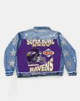 Upcycled Ravens Star Patchwork Jacket