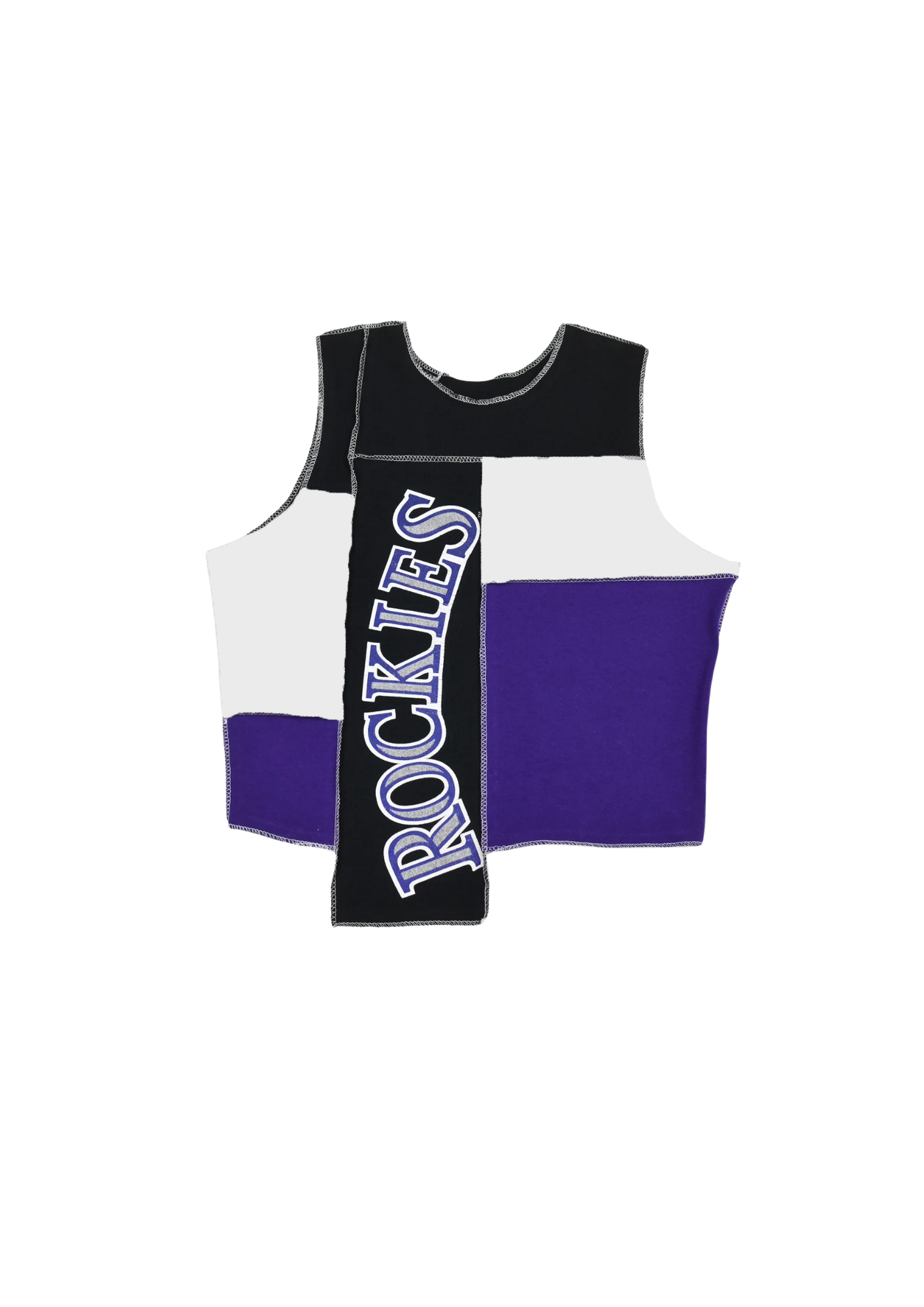 Upcycled Custom Rockies Scrappy Tank Top For Yamileth