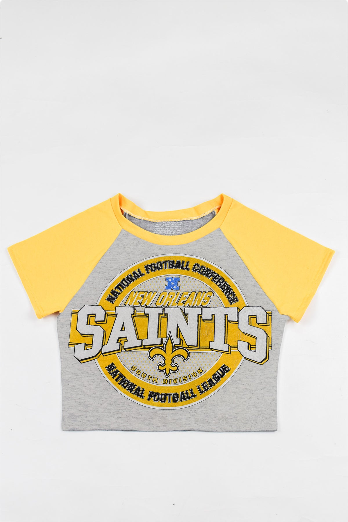 Upcycled Saints Baby Tee *MADE TO ORDER*
