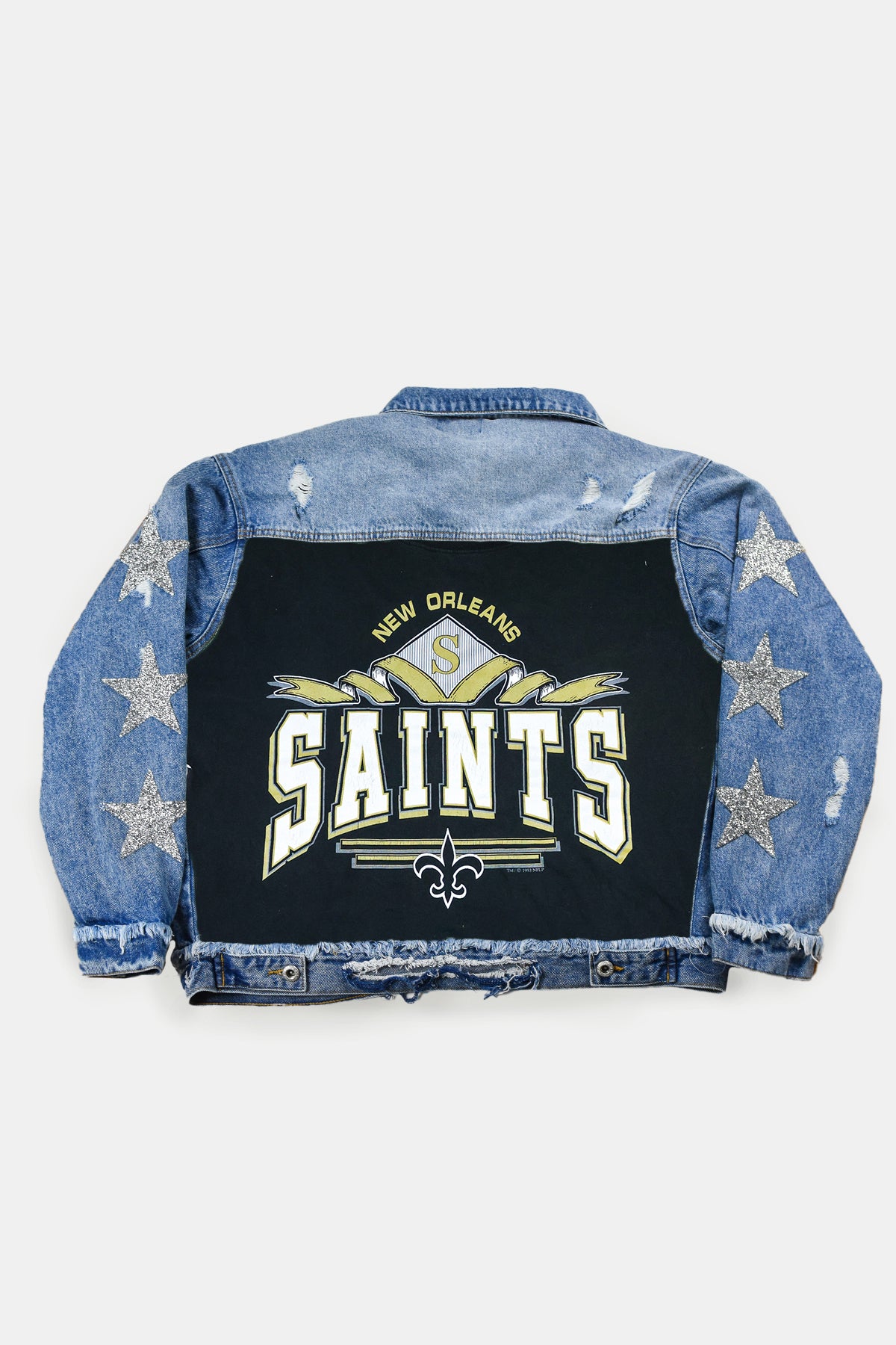 Upcycled Saints Star Patchwork Jacket