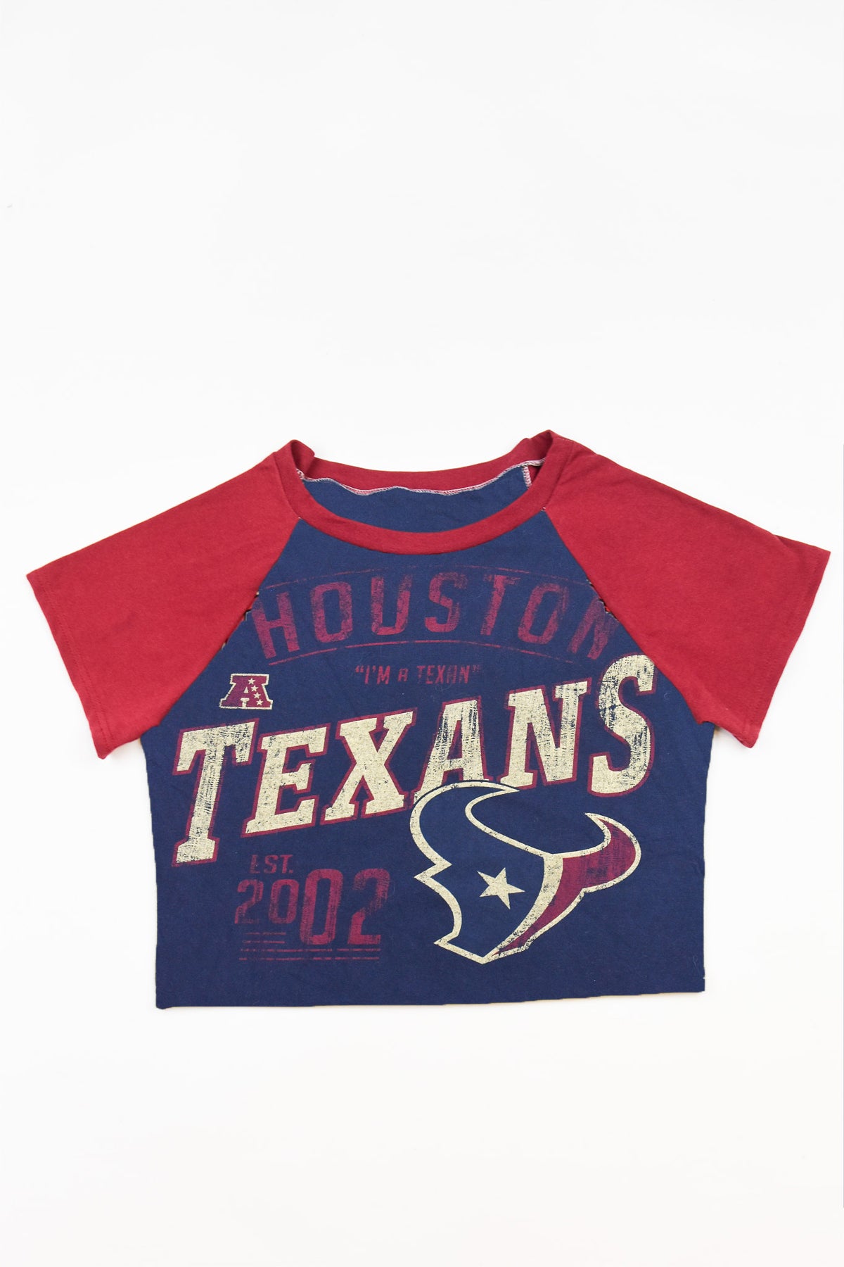 Upcycled Texans Baby Tee *MADE TO ORDER*