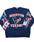 Upcycled Texans Patchwork Sweatshirt