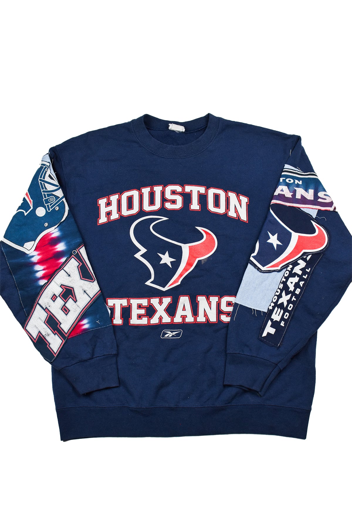 Upcycled Texans Patchwork Sweatshirt