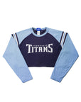 Upcycled Cropped Tennessee Titans Shirt