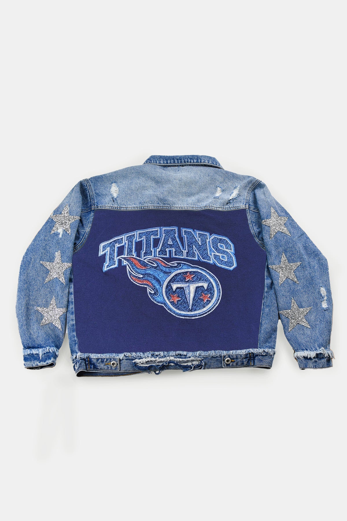 Upcycled Titans Star Patchwork Jacket