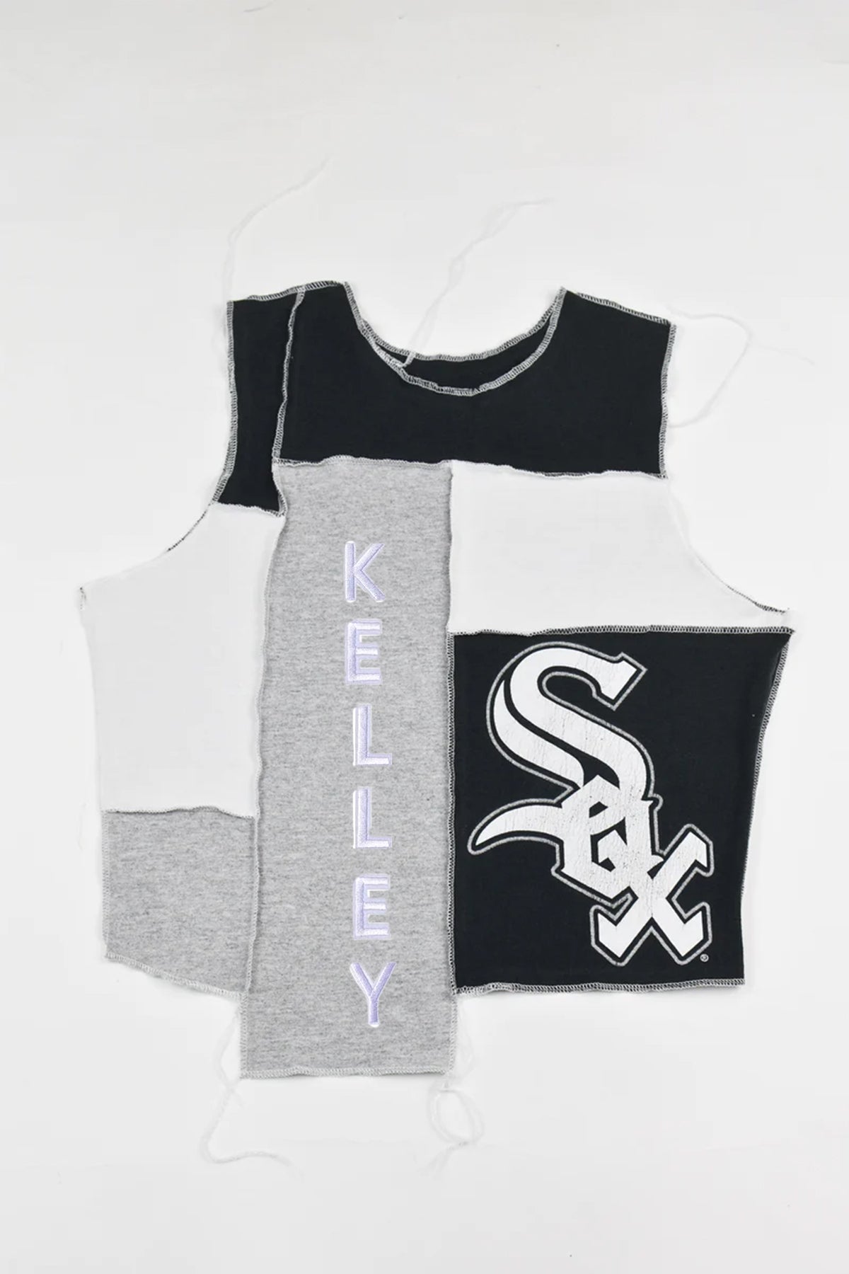 Upcycled White Sox Scrappy Tank Top for Julianna