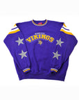 Upcycled Minnesota Vikings Star Patch Sweatshirt