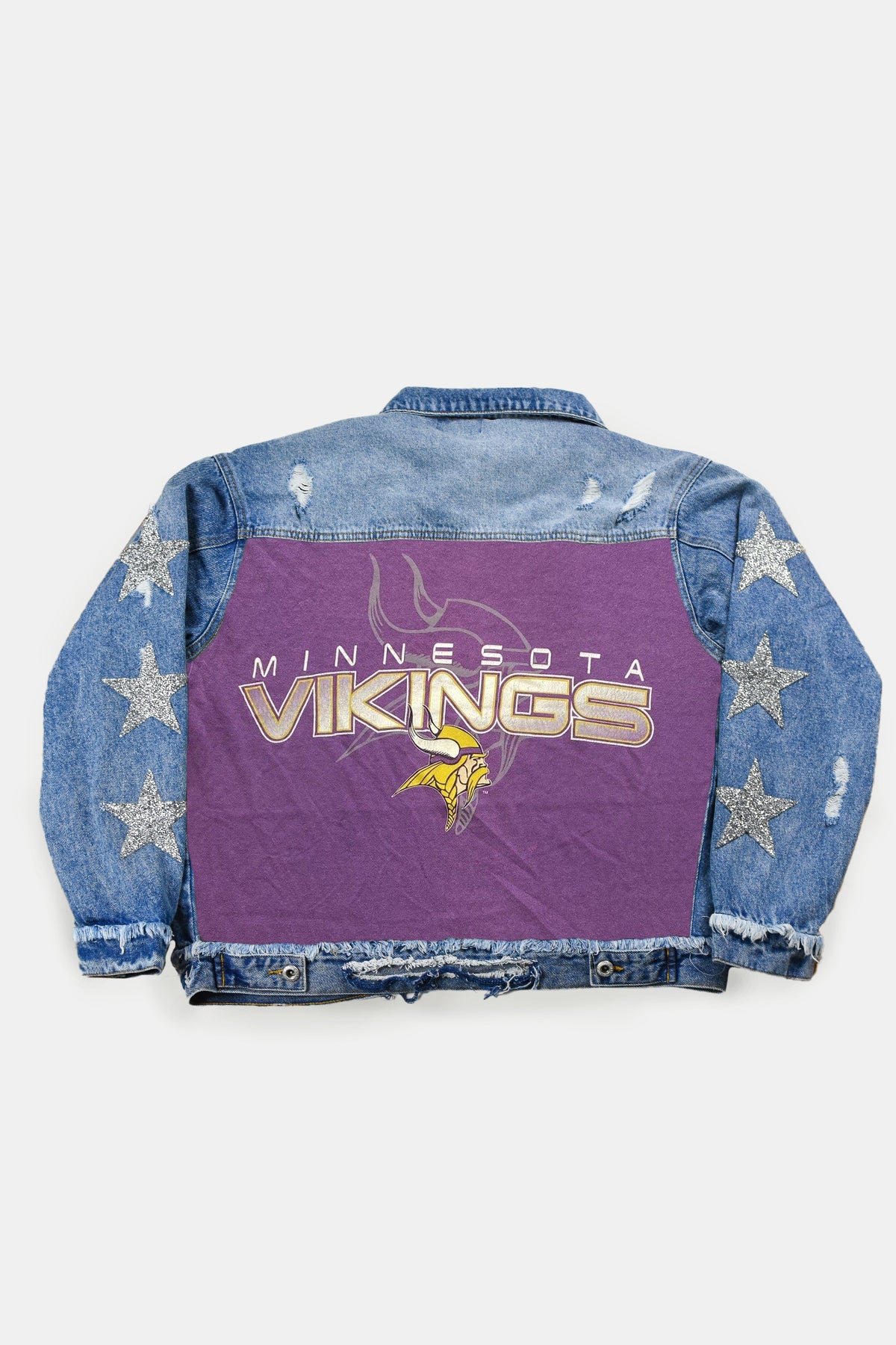 Upcycled Vikings Star Patchwork Jacket