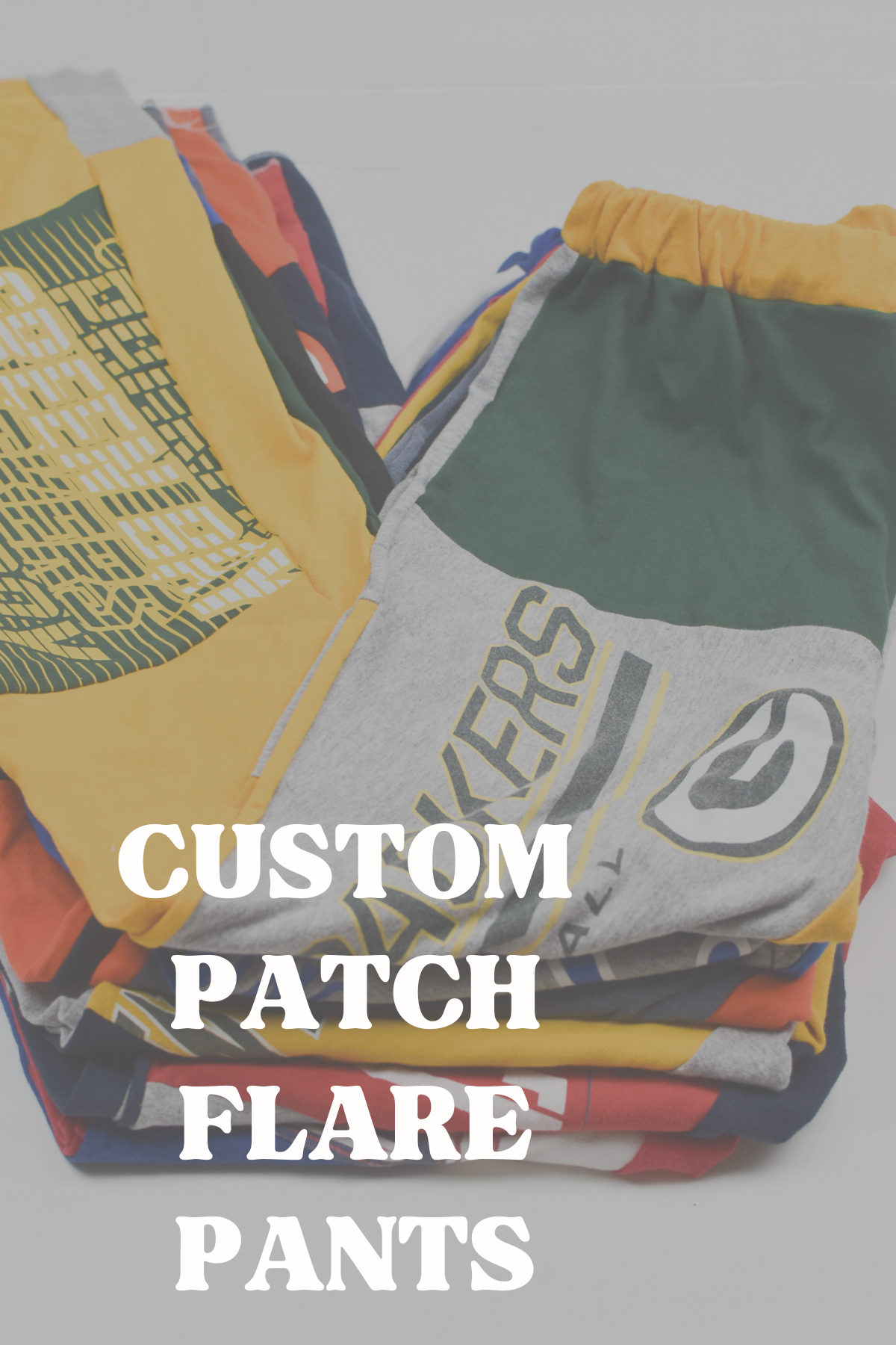 Upcycled Steelers Patch Flare Pants - Tonguetied Apparel