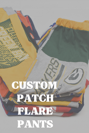 Custom Order Patch Flare Pants