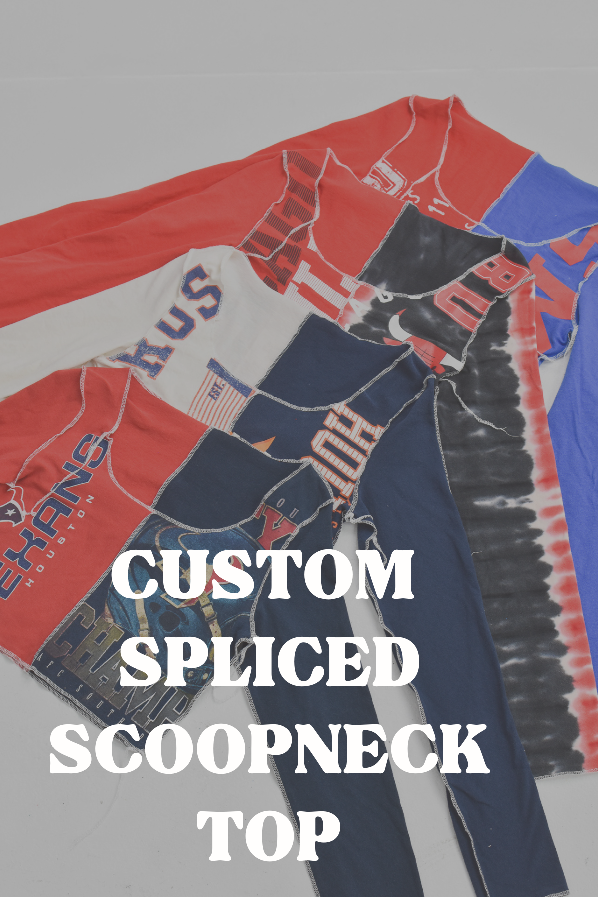 Custom Order Spliced Scoopneck Top