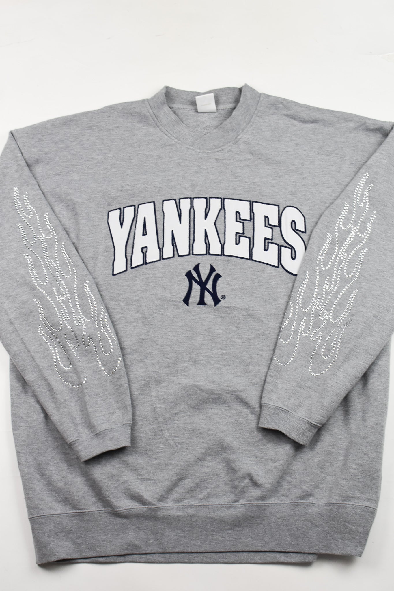 Upcycled Vintage Yankees Flame Sweatshirt