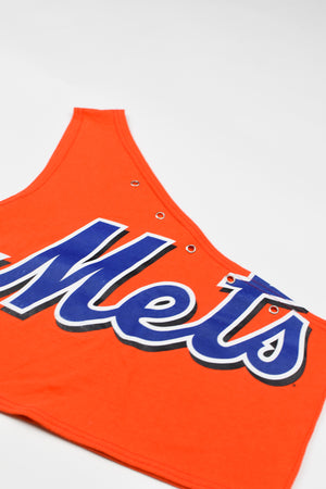 Upcycled Mets One Shoulder Tank Top