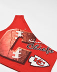 Upcycled Chiefs One Shoulder Tank Top