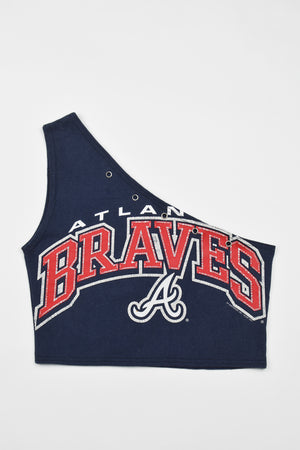 Upcycled Braves One Shoulder Tank Top
