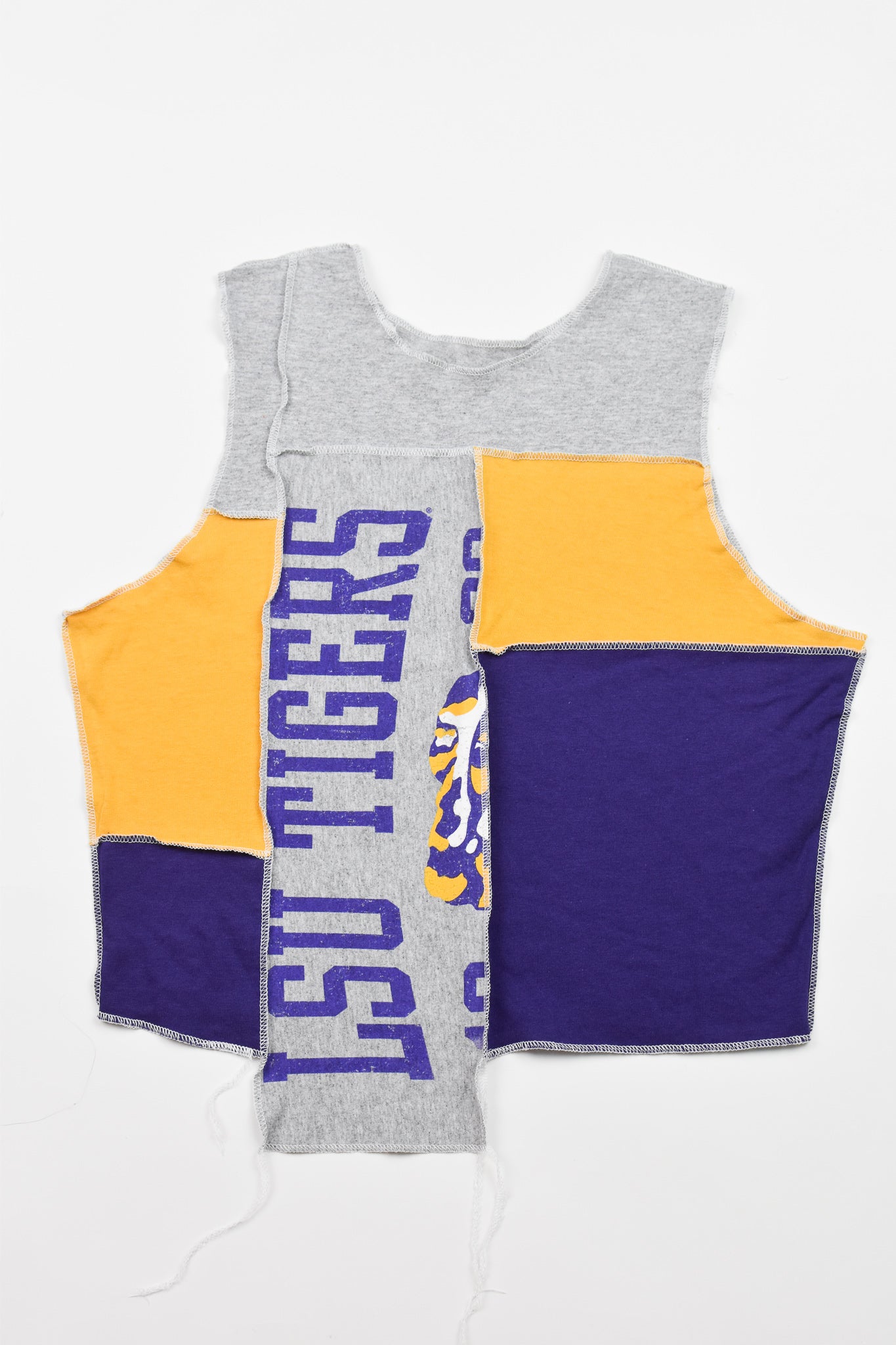 Upcycled Louisiana State Scrappy Tank Top