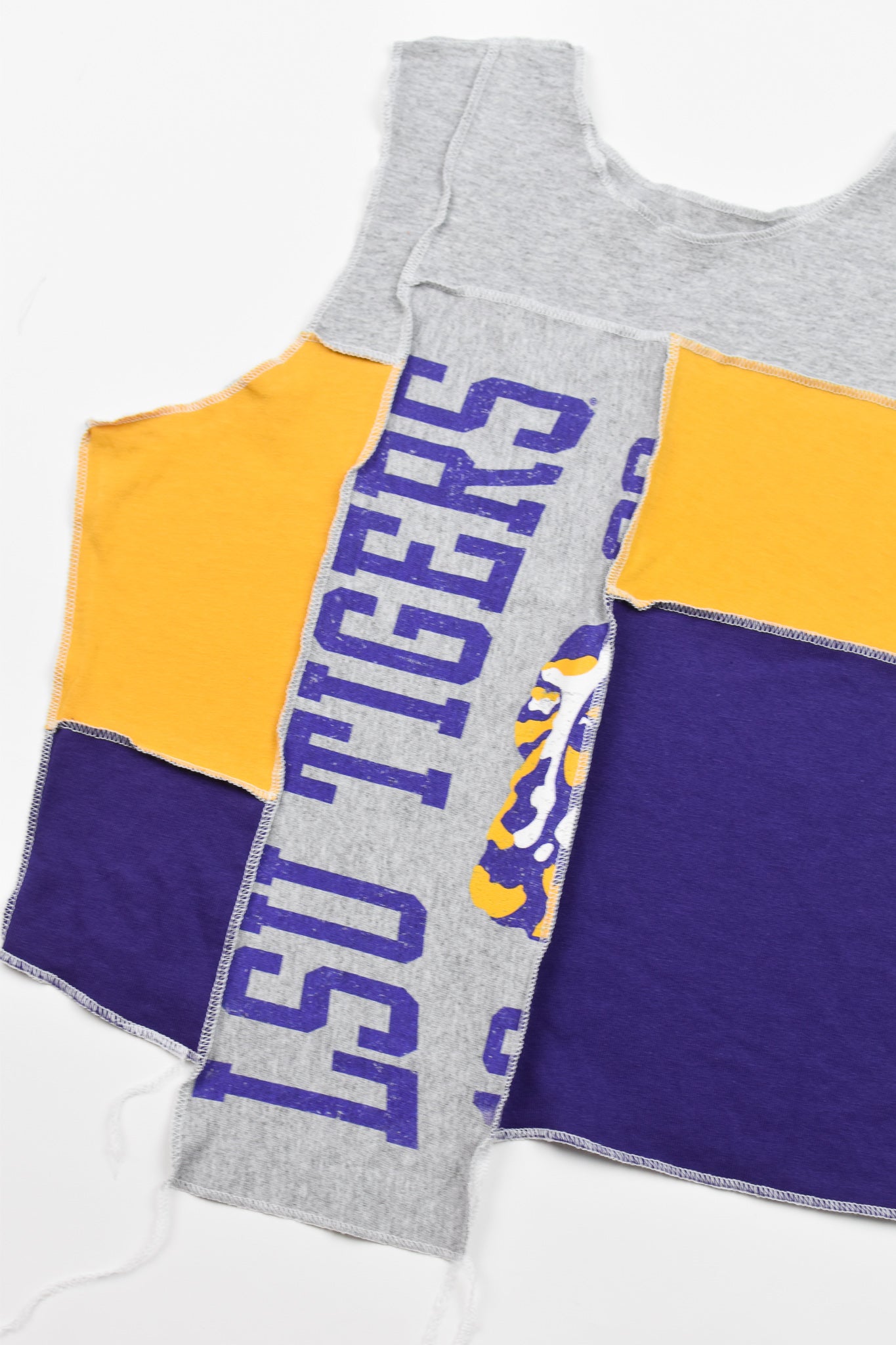 Upcycled Louisiana State Scrappy Tank Top