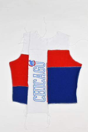 Upcycled Chicago Cubs Scrappy Tank Top