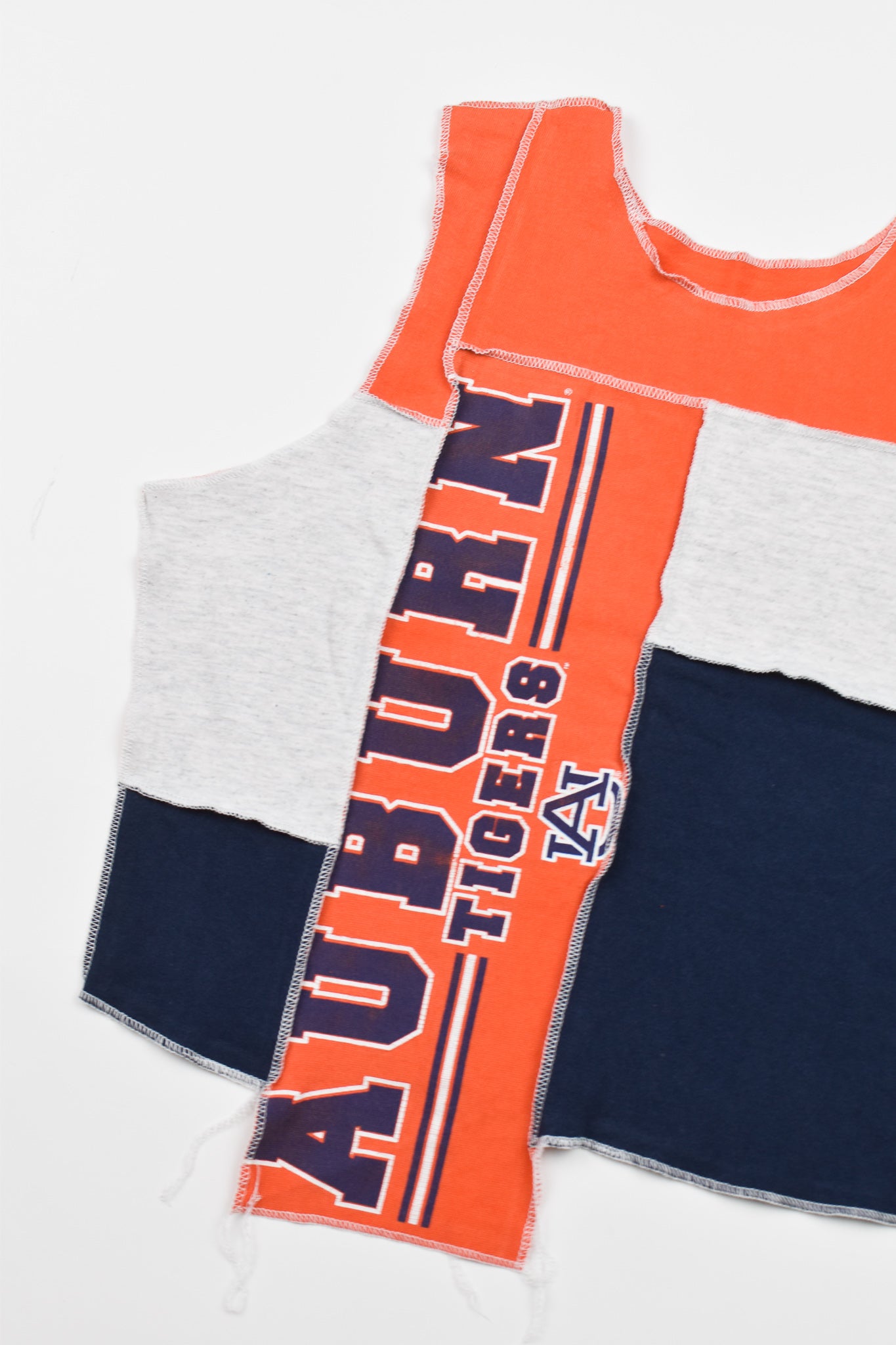 Upcycled Auburn Scrappy Tank Top