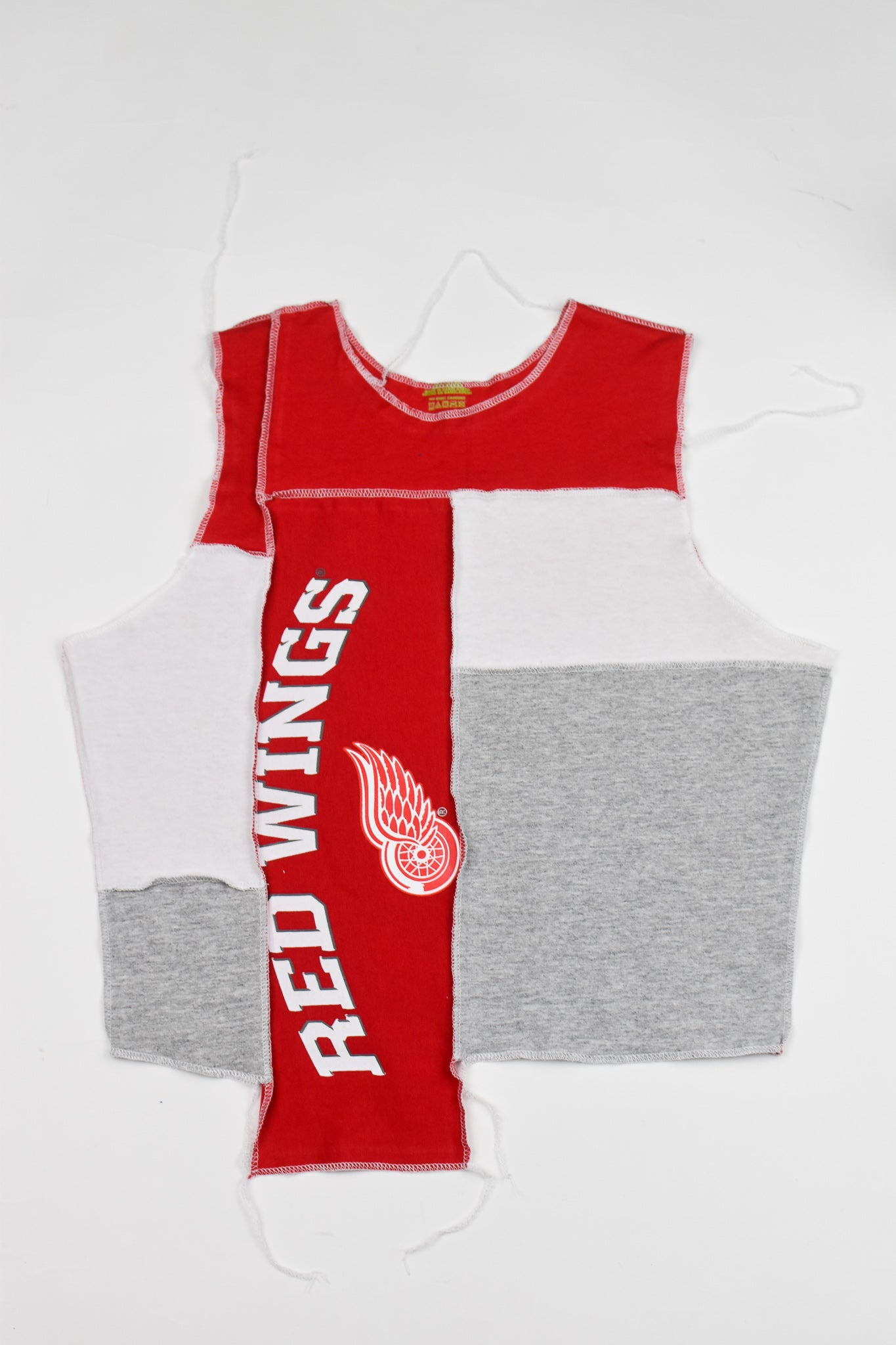 Upcycled Red Wings Scrappy Tank Top