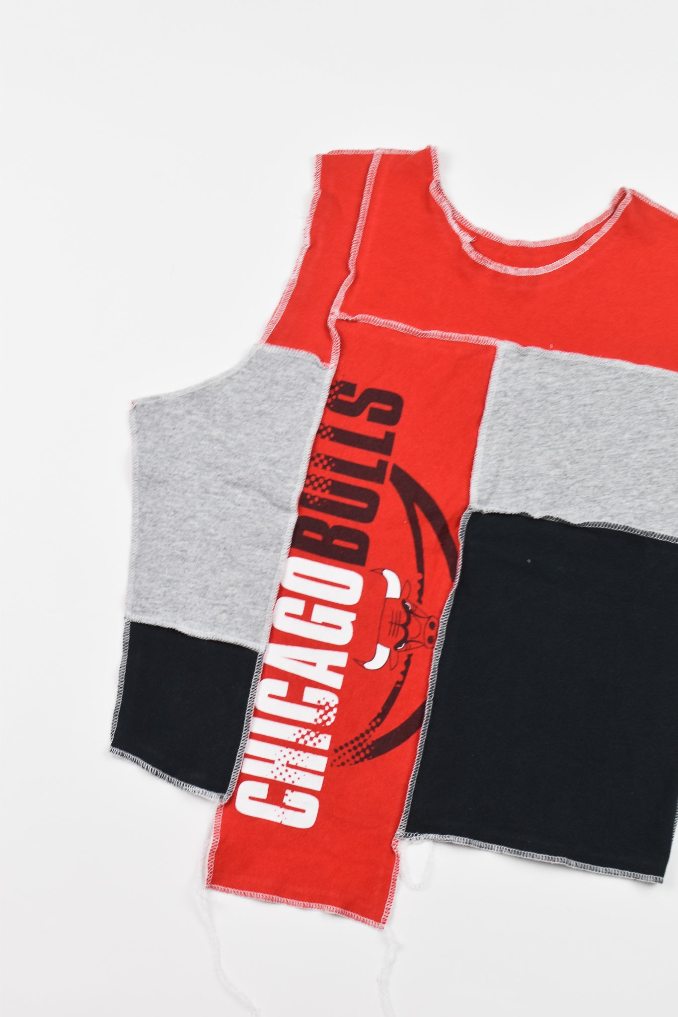Upcycled Bulls Scrappy Tank Top