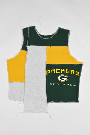 Upcycled Packers Scrappy Tank Top