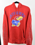 Upcycled University of Kansas Flame Sweatshirt