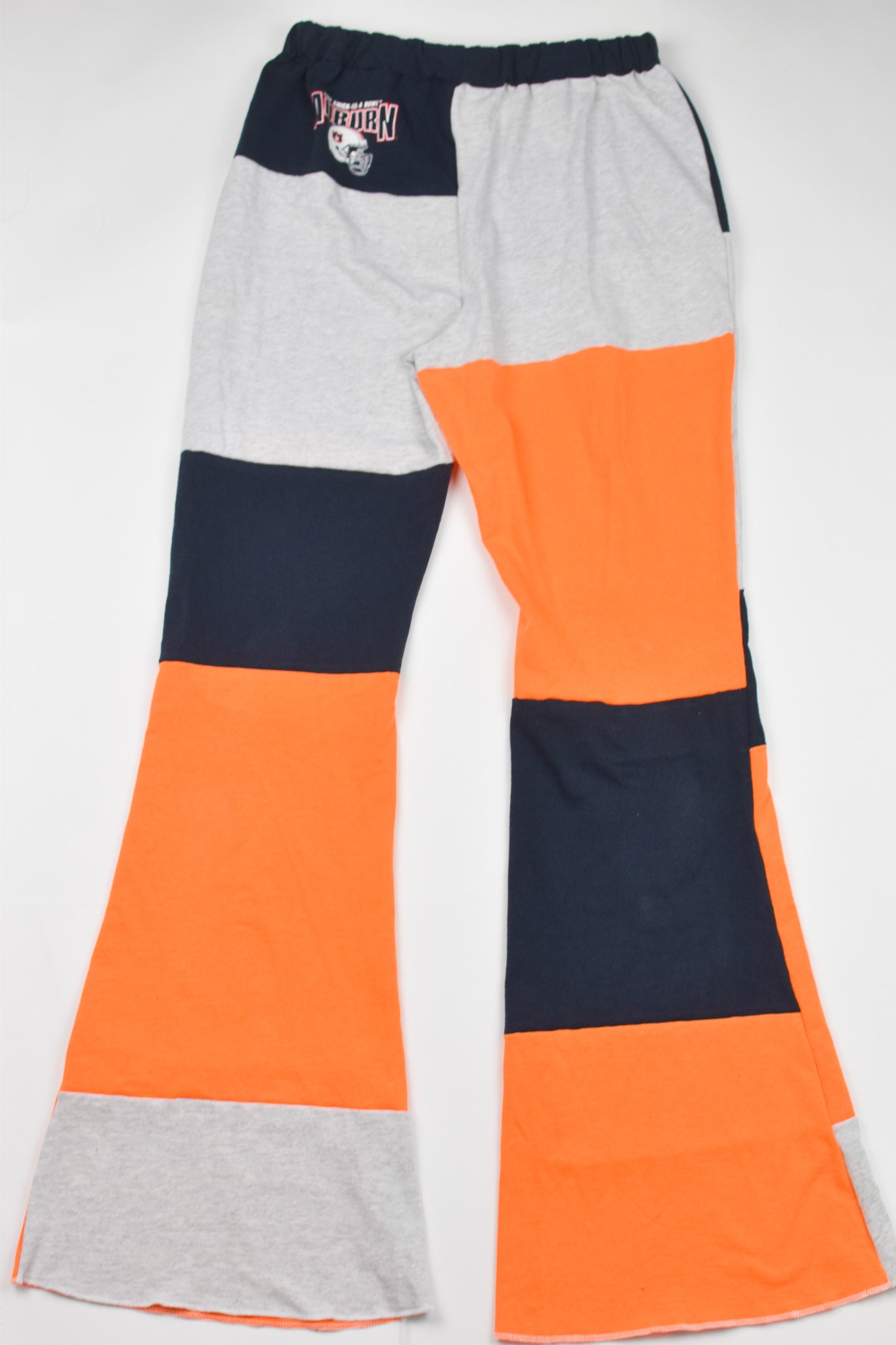 Upcycled Auburn Patch Flare Pants