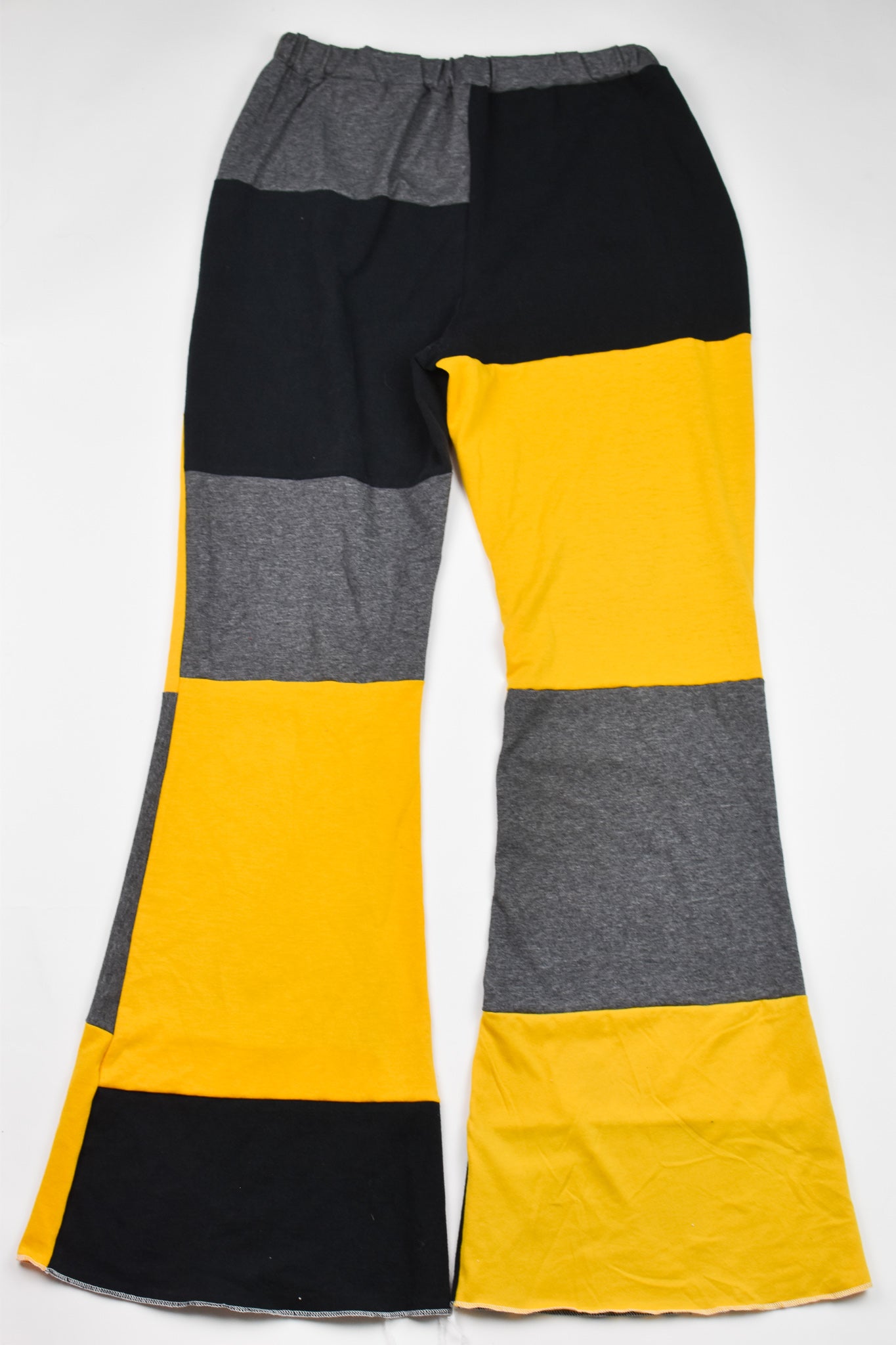 Upcycled Steelers Patch Flare Pants