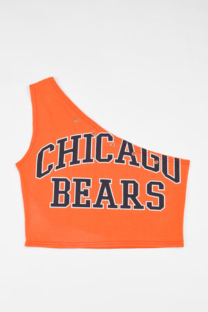 Upcycled Bears One Shoulder Tank Top