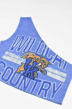 Upcycled Kentucky One Shoulder Tank Top