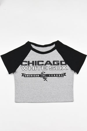 Upcycled White Sox Baby Tee