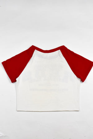 Upcycled Reds Baby Tee