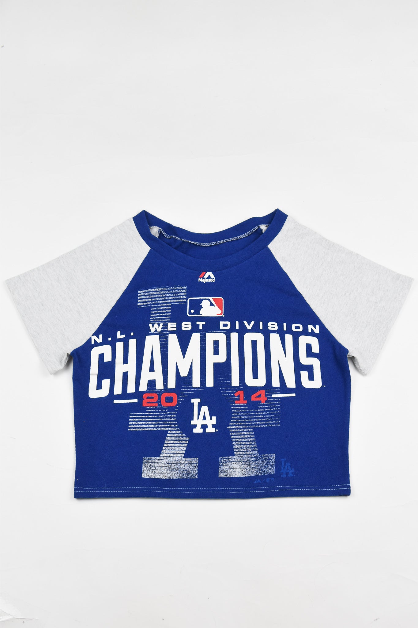 Upcycld Dodgers Baby Tee - Tonguetied Apparel