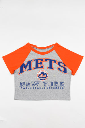 Upcycled Mets Baby Tee