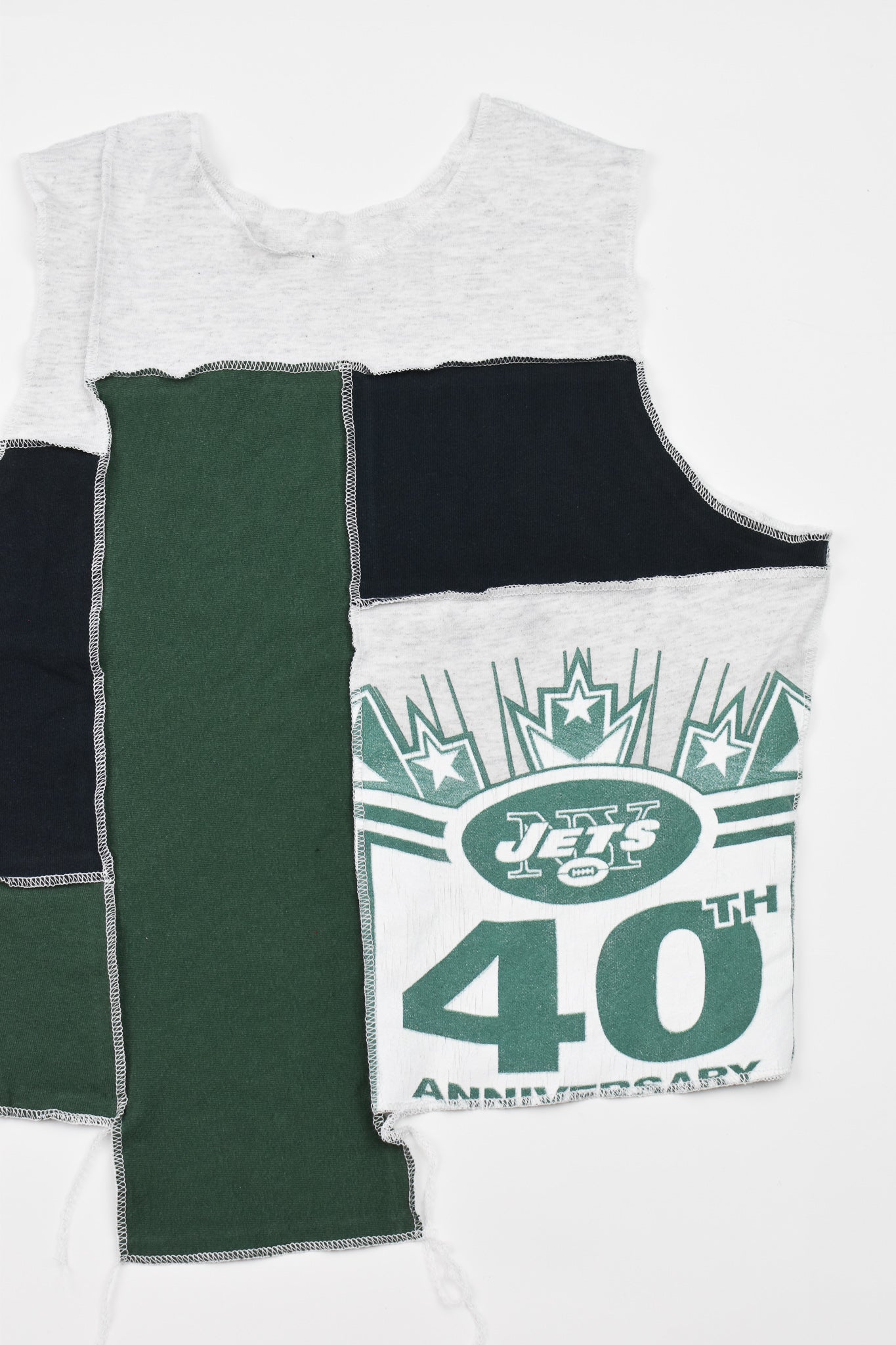 Upcycled Jets Scrappy Tank Top
