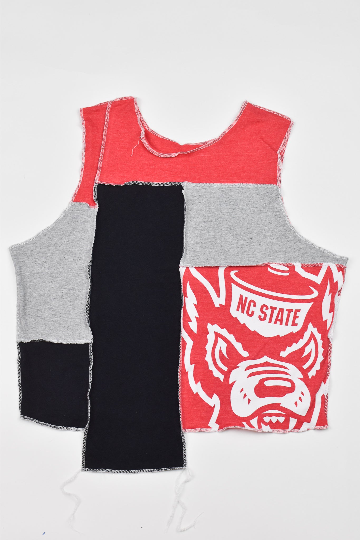 Upcycled NC State Scrappy Tank Top